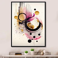 Pink Watercolor Abstract Wall Art