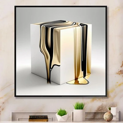 Black And Gold Cubic Expression I Wall Art