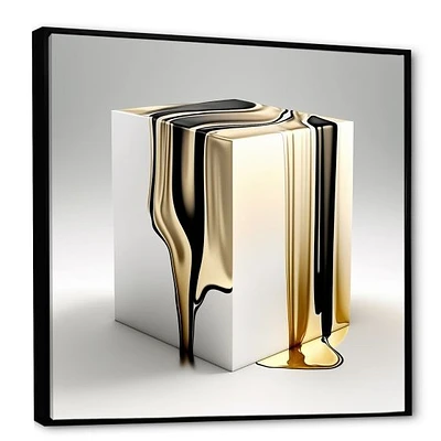 Black And Gold Cubic Expression I Wall Art