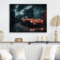 Orange Exotic Car Photography Wall Art
