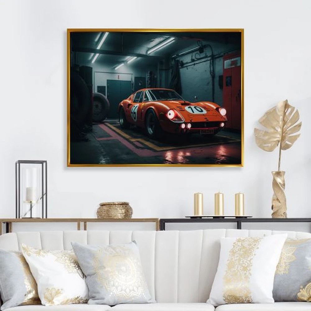 Orange Exotic Car Photography Wall Art