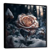 A Blooming Rose Flower Forest Wall Art