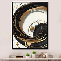 Gold Glamour Circle Wall Art