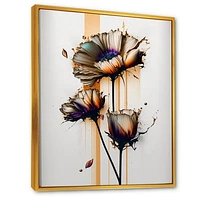 Daisy Flower On Abstract Fusion I Wall Art