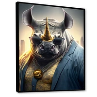 Rhino Gangster NYC Wall Art