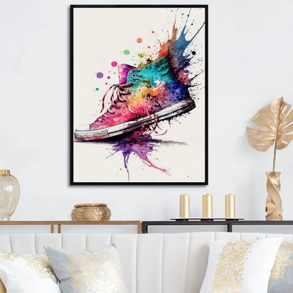 Multicolor Sneaker Shoe I Wall Art