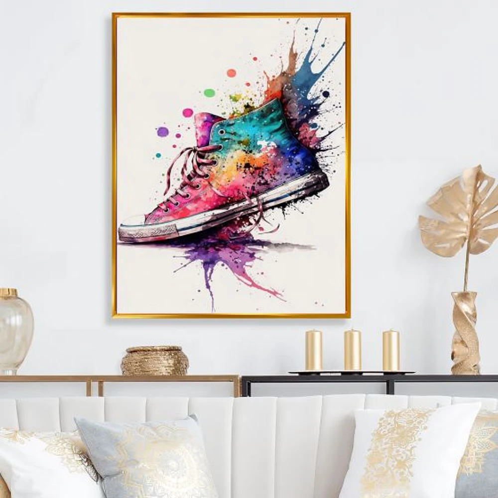 Multicolor Sneaker Shoe I Wall Art