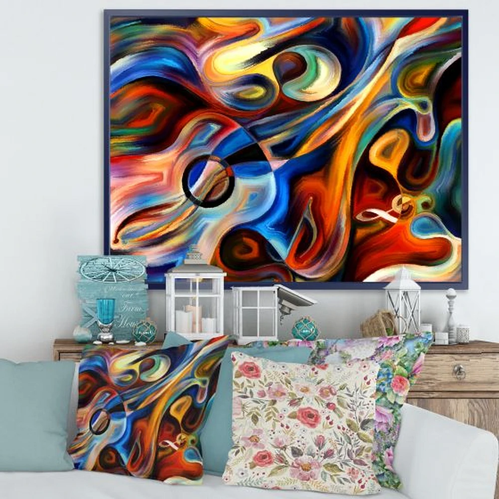 Abstract Music and Rhythm  Canvas Art Print