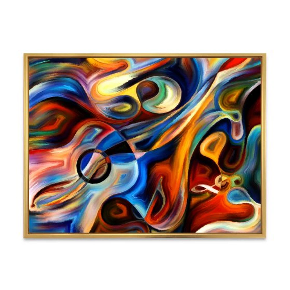 Abstract Music and Rhythm  Canvas Art Print