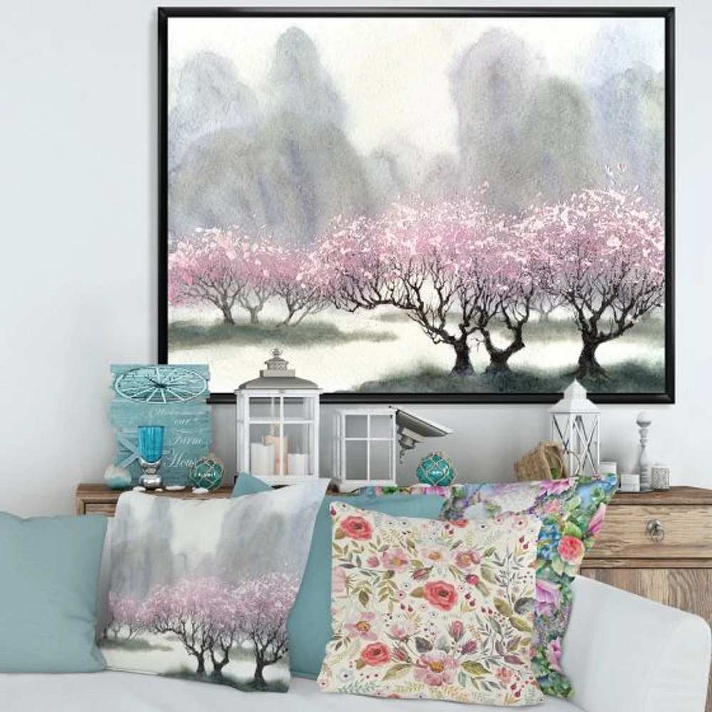 Toile imprimée « Flowering Trees at Spring »