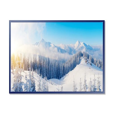 Winter Mountains Panorama  Wall Art