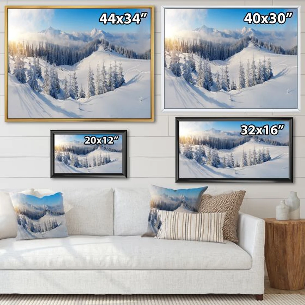 Toile « Winter Mountains Panorama