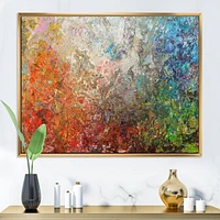 Board Stained Abstract Art  Canvas Print