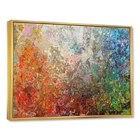 Board Stained Abstract Art  Canvas Print