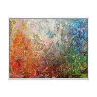 Board Stained Abstract Art  Canvas Print