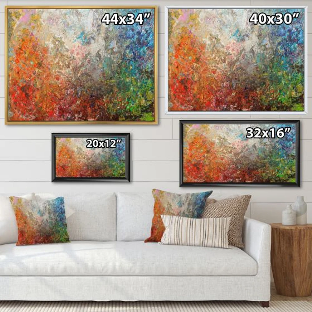 Board Stained Abstract Art  Canvas Print