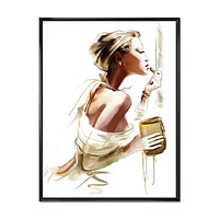 Fashion Woman  Canvas Wall Art Print