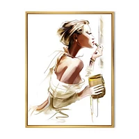 Fashion Woman  Canvas Wall Art Print