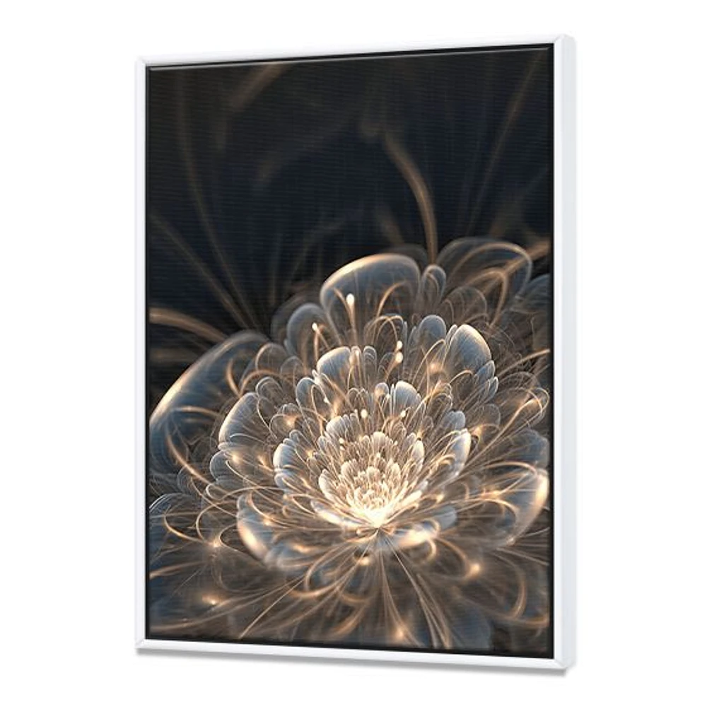 Toile imprimée « Fractal Flower with Golden Rays »