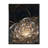 Toile imprimée « Fractal Flower with Golden Rays »