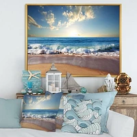 Sea Sunset  Canvas Art Print