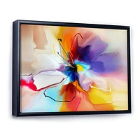 Creative Multicoloured Flower Canvas Print