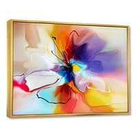 Creative Multicoloured Flower Canvas Print