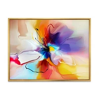 Creative Multicoloured Flower Canvas Print