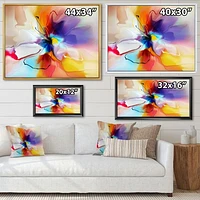 Creative Multicoloured Flower Canvas Print