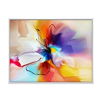 Creative Multicoloured Flower Canvas Print