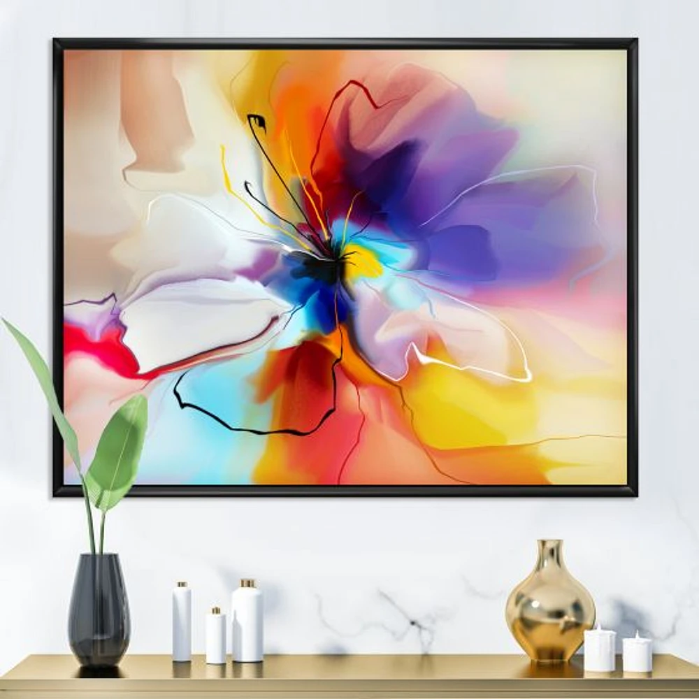 Creative Flower Multiple Colors  Canvas Print