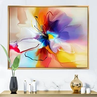 Creative Flower Multiple Colors  Canvas Print