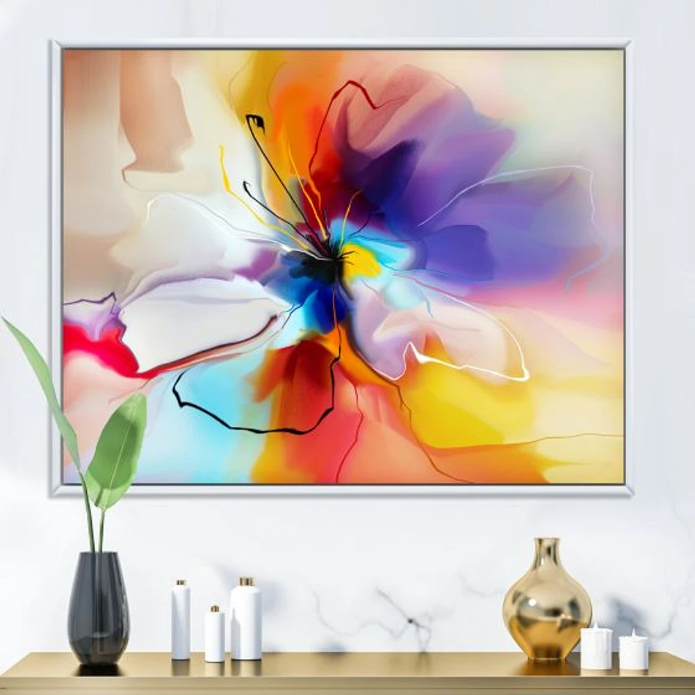 Creative Flower Multiple Colors  Canvas Print