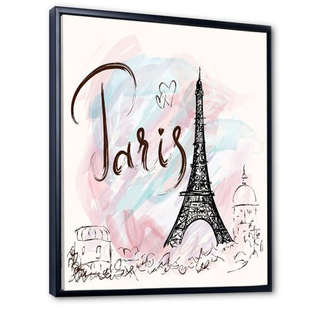 Toile  « with Paris Eiffel Tower »