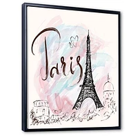 Toile  « with Paris Eiffel Tower »