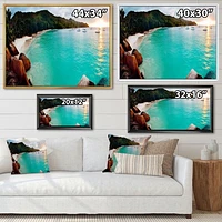 Tropical Beach with Blue Waters  Wall Art