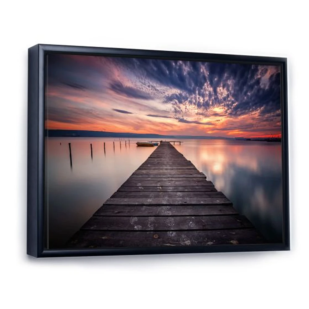 Colorful Sunset Over Lake Wall Art