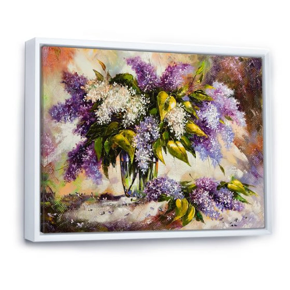 Lilac Bouquet a Vase  Wall Art