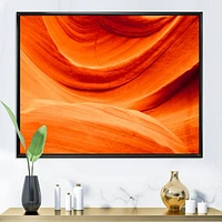 Antelope Canyon Orange Wall  Canvas Print