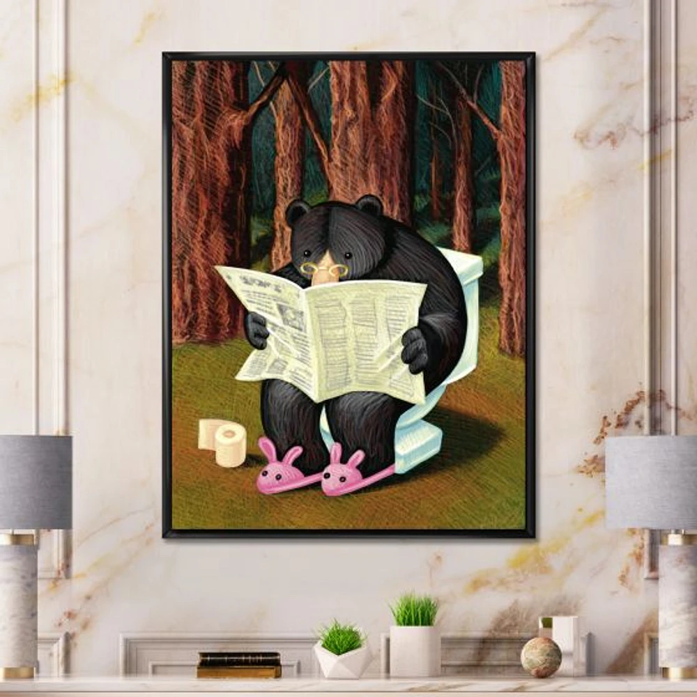 Toile imprimée « Bear the Woods »