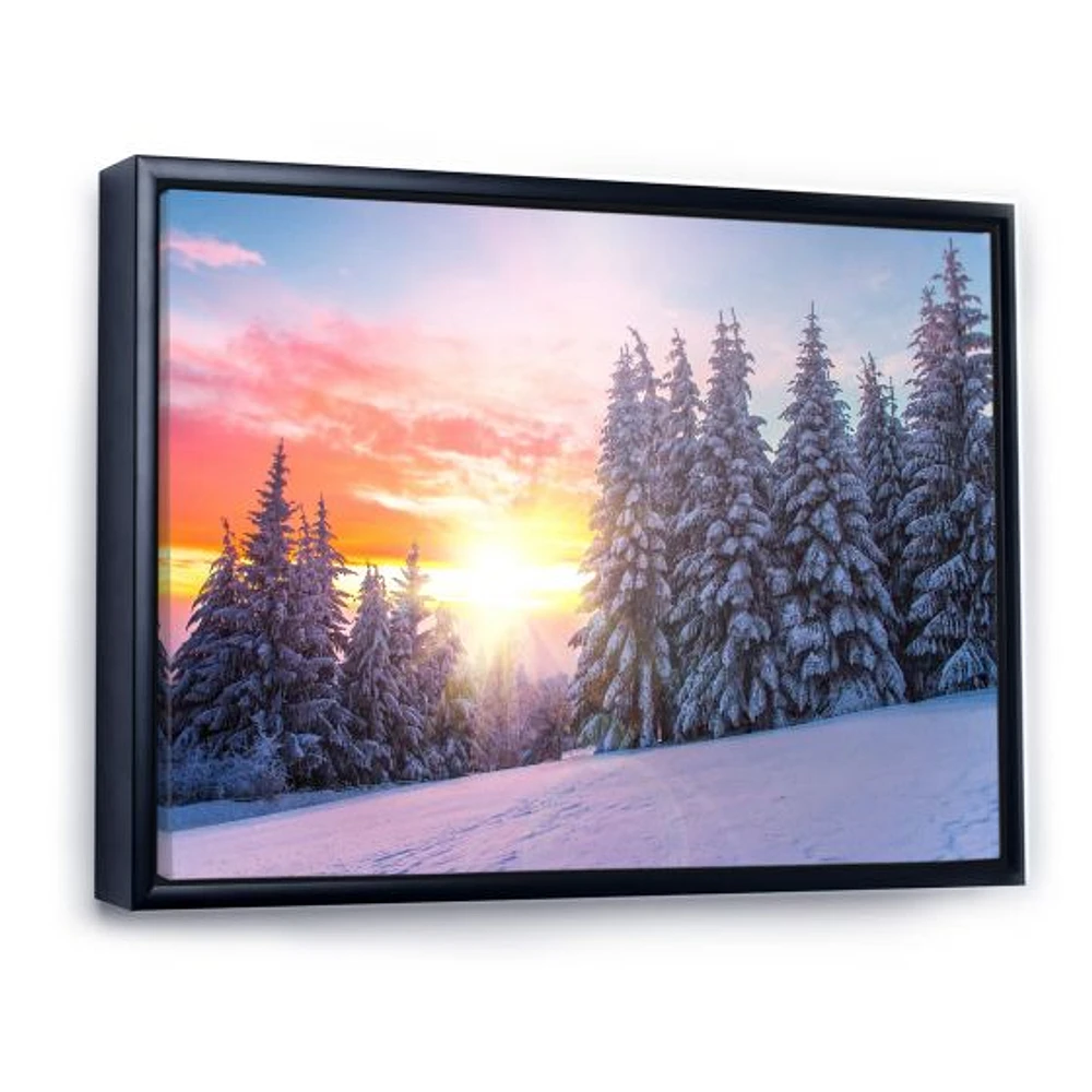 Winter Sunset Bulgaria  Wall Art