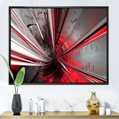Fractal 3D Deep into Middle  Art Canvas Print