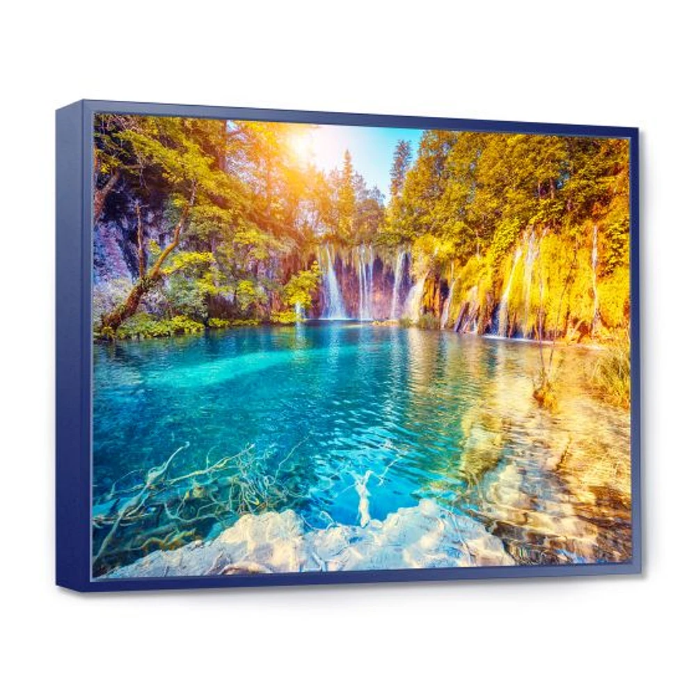 Turquoise Water and Sunny Beams Canvas Print