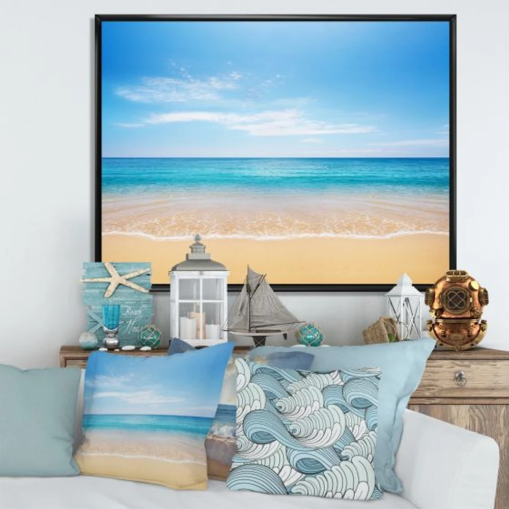 Calm Blue Sea and Sky  Wall Art