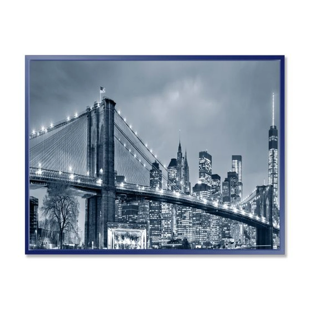 Panorama New York City at Night  Canvas Print