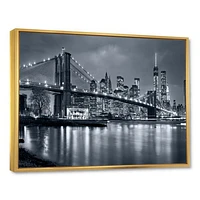 Panorama New York City at Night  Canvas Print