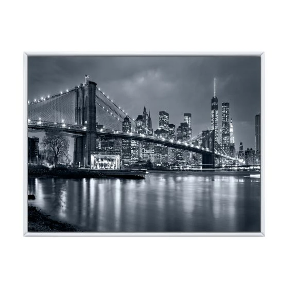 Panorama New York City at Night  Canvas Print