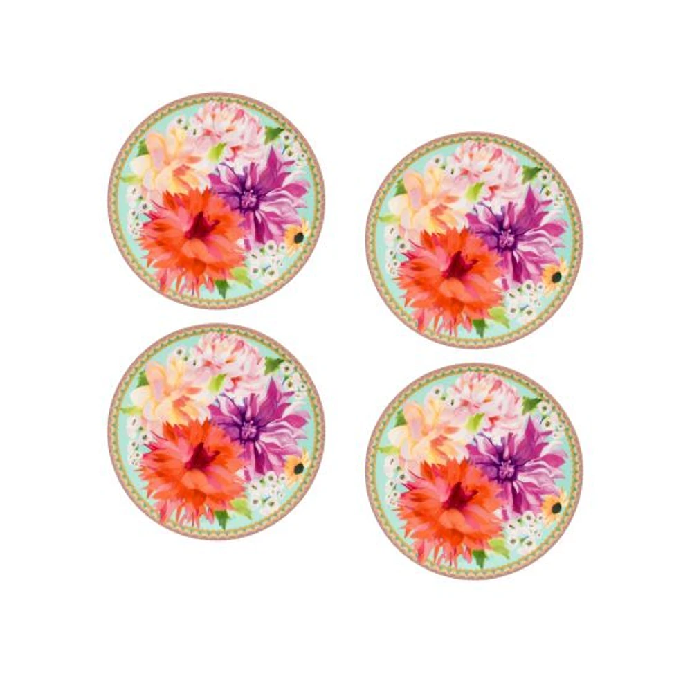 Maxwell & Williams Set of 4 Dahlia Coupe Plates - 19.5cm