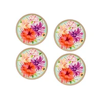 Maxwell & Williams Set of 4 Dahlia Coupe Plates - 19.5cm