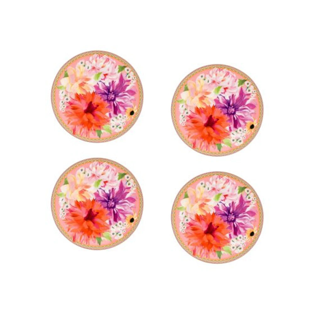 Maxwell & Williams Set of 4 Dahlia Coupe Plates - 19.5cm